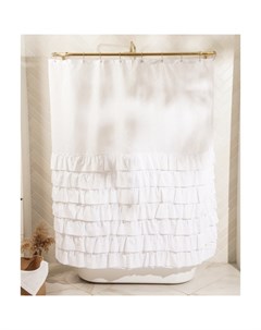 Штора для ванной «Ла Каса», с люверсами, 180×180 см, полиэстер, белая Sima-land home