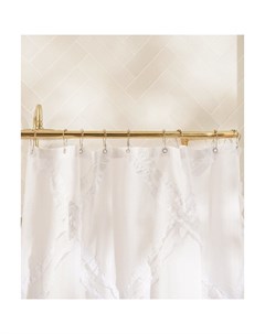 Штора для ванной «Ла Каса», с люверсами, 180×180 см, полиэстер, белая Sima-land home