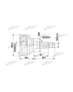 ШРУС Patron PCV1268 Патрон