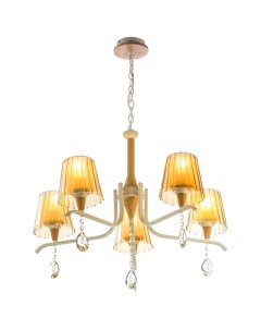 Светильник подвесной (D/CL) НСБ 01-5x60-105 NH5315/5 белый/дерево Aitin-pro