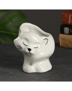 Стакан под зубную щётку «Кошка», 8×10×12 см, фарфор Хорошие сувениры