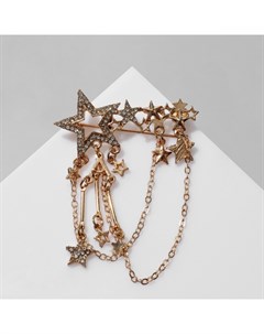 Брошь «Звездопад», цвет золото Qf