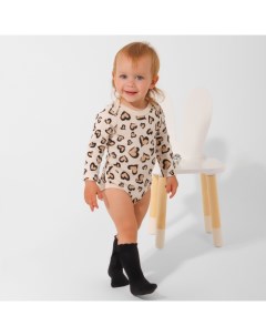 Боди с длинным рукавом «» Leo love, рост 62-68 см Крошка я