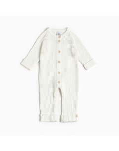 Комбинезон вязаный, рост 86-92, молочный Крошка я