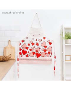 Фартук «» Cat's love 60×65 см, 100% хлопок, саржа 190 г/м² Этель