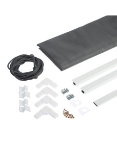 Москитная сетка на окна для самост. сборки, до 1,6 м, сетка 1х1.6 м, профиль 2х2 м. Tundra