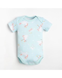 Боди Unicorn, рост 74-80 см, голубое Крошка я