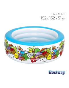 Бассейн надувной «Персонаж», 152×51 см, от 6 лет, 51121 Bestway