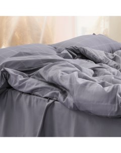 Постельное бельё евро «» Cage: grey, мако-сатин Этель