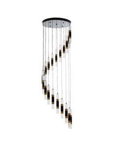 Светильник-каскад «Аселла» 20хLED 120 Вт 4000К черный 70×70×250 см Bayerlux