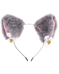 Карнавальный ободок «Ушки кошечки», серый Страна карнавалия