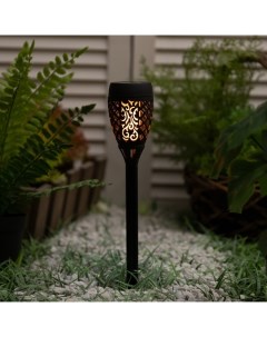 Светильник на солнечной бат. «», «Маори Лайт» 6×39 см, IP44, 6 LED, эфф. огня, свечение тёплое белое Старт