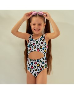 Купальный костюм детский «Леопард», рост 110-116 см (32) Kaftan