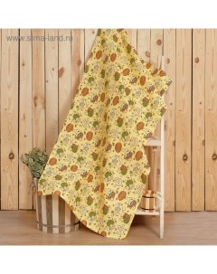 Полотенце для бани вафельное «. С легким паром», 80×150 см, хлопок 100% Этель