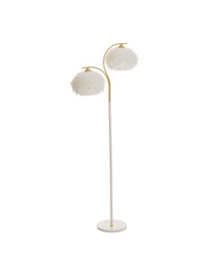 Торшер «Флораль» белый 2хE27 40 Вт 28×67×163 см Bayerlux