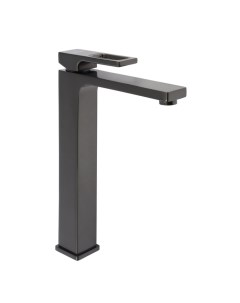 Смеситель для раковины AFLORN AF19110ST, высота излива 27.5 см, латунь, глянцевый графит Aflorn