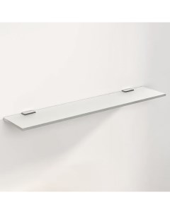 Полка прямая «», 120×600 мм, матовое стекло Домино