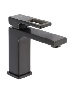 Смеситель для раковины AFLORN AF19010ST, высота излива 11 см, латунь, глянцевый графит Aflorn