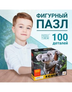 Пазл фигурный «Милая коала», 100 деталей Puzzle time