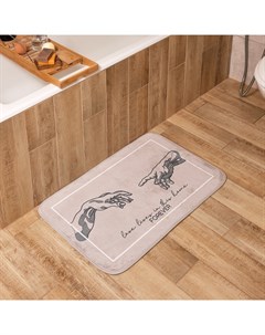 Коврик для ванной «» Forever, 80×50 см, велюр Этель