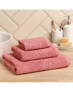 Полотенце махровое Love Life Border, 70×130 см, цвет пыльно-розовый, 100% хлопок, 380 г/м² Lovelife