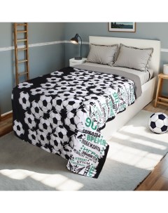 Покрывало 1.5-спальное «. Футбольный мяч», 145×210 см, хлопок 100% Этель