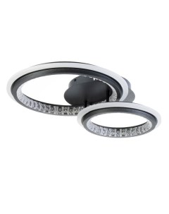 Люстра с ПДУ «Ленди» 2хLED 3000-6000К 144 Вт черный 58×40×13 см Bayerlux
