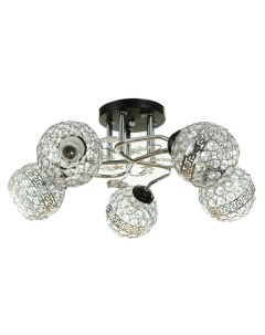 Люстра «Роксана» 5хЕ27 40 Вт черно-хромовый 60×60×27 см Bayerlux