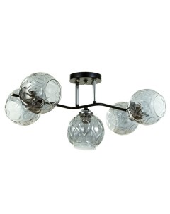 Люстра «Сильвия» 5хЕ27 40 Вт черный 67×26 см Bayerlux