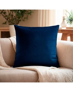 Подушка декоративная «», синий, 30×30 см, велюр Этель