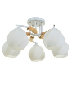 Люстра потолочная «Антер», 5хЕ27, 40 Вт, белый, 57×57×27 см Bayerlux