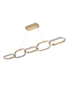 Светильник «Катена» LED 58 Вт 6000К золото 106×12×100 см Bayerlux