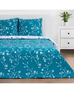 Постельное бельё дуэт «» Flowers (вид 2), поплин Этель