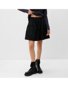 Юбка мини женский, размер 48, чёрный Mist