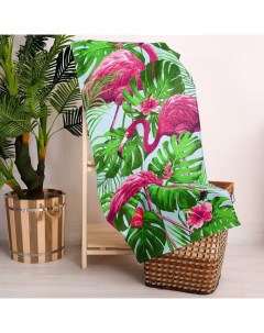 Полотенце «Фламинго», 60 × 146 см, 160 г/м², хлопок 100 % Этель