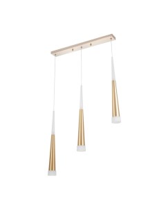 Светильник подвесной «Амадеус» 3хLED 18 Вт 4000К золото 50×4×30-180 см Bayerlux