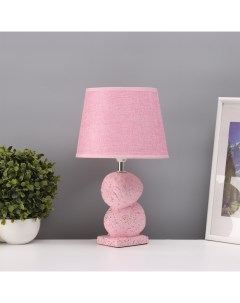 Лампа настольная «Ника» 1×40 Вт Е14 розовый 20×20×34 см Risalux