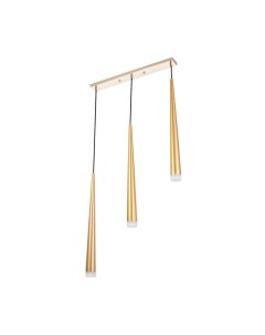 Светильник подвесной «Титан» 3хLED 9 Вт 4000К золото 50×5.3×53-203 см Bayerlux