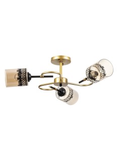 Люстра «Марси» 3хЕ27 40 Вт черно-золотой 50×50×27 см Bayerlux