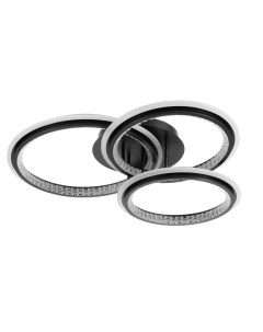 Люстра с ПДУ «Ленди» 3хLED 3000-6000К 272 Вт черный 74×71×18 см Bayerlux