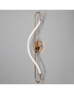 Бра «Изгиб», LED, 16 Вт, 3000К, золото, 26×11×82 см Bayerlux