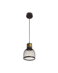 Светильник «Денвер» Е27 40 Вт черно-золотой 15×15×24-174 см Bayerlux