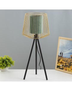 Настольная лампа 42872/1GR Е27 40 Вт зеленый золото 24×24×57 см Risalux
