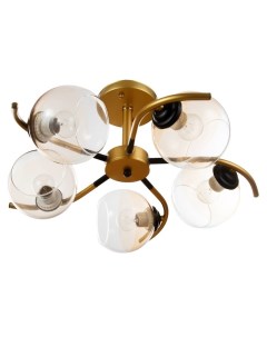 Люстра «Мерлия» 5хЕ27 40 Вт черно-золотой 60×60×27 см Bayerlux