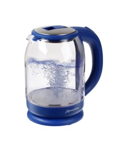 Чайник электрический "Матрёна" MA-154, стекло, 1.8 л, 1500 Вт, синий