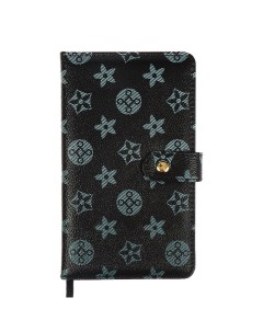 Планинг карманный недатированный, 80 листов, 100х170 мм, .Selena, твердая обложка кожзам с поролоном, хлястик, ляссе, блок 70%, черный Devente