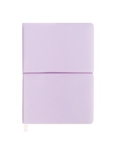 Ежедневник недатированный A5, 136 листов . Jane, мягкая обложка из ПВХ, резинка, перфорация, ляссе, блок 70 г/м2, сиреневый Devente