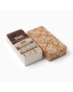 Носки женские «Мишка» р. 36-40 (23-25 см), набор 5 пар Kaftan