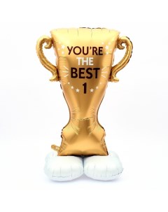 Воздушный шар фольгированный 62" «Кубок. Ты лучший», на подставке Страна карнавалия