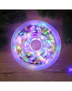 Гирлянда «Нить» 200 м роса, IP44, серебристая нить, 2000 LED, свечение мульти, 36 В Luazon lighting